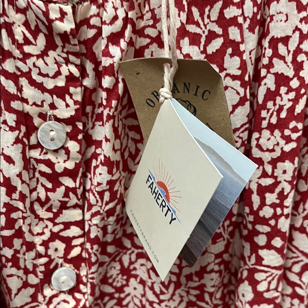 NWT Faherty Carmel Dress-Spice Sunrise Floral - Picture 4 of 9